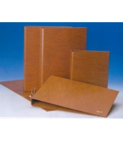 Carpeta de anillas de cartón compacto gofrado cuero 4º con 2 anillas de ø 25 mm Mariola