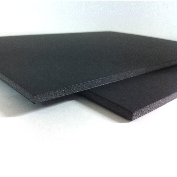 Plancha de carton pluma negro y gris de 70 x 100 cm con grosor de 5 mm -  Material de oficina, escolar y papelería
