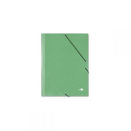 Carpeta de dibujo de cartón verde A3 con gomas