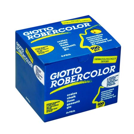 Caja de 100 tizas amarillas para pizarra Giotto Robercolor