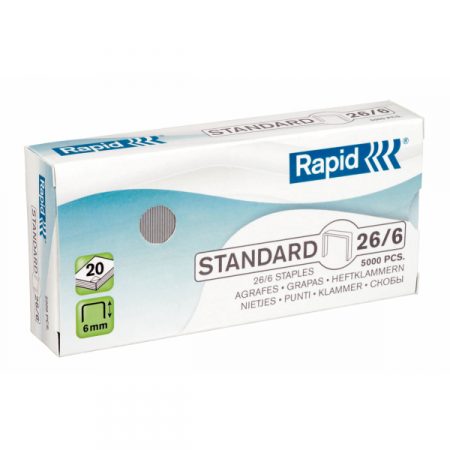 Grapas estándares Rapid 26/6