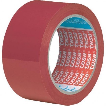Cinta adhesiva PVC Tesa 50 mm x 66 m rojo