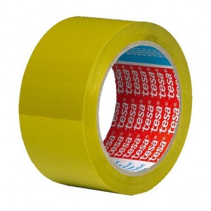 Cinta adhesiva PVC Tesa 50 mm x 66 m amarillo