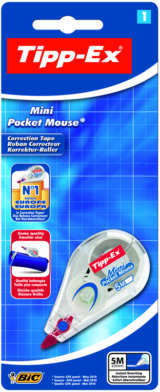 B1 corrector cinta tipp ex mini pocket mouse - Material de oficina, escolar  y papelería