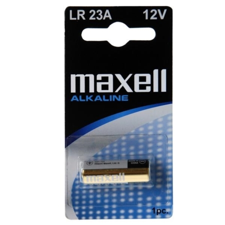 Blíster de 1 pila alcalina LR23A de 12V Maxell