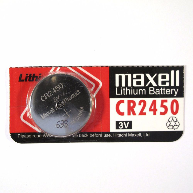 Blíster de 1 pila de botón CR2450 de 3V Maxell