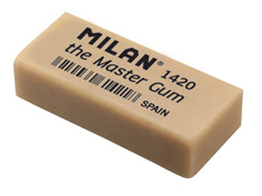 Caja de 5 gomas de borrar para bellas artes Milan Master Gum