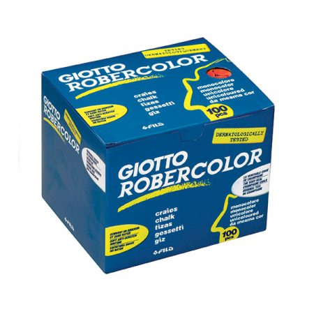 Caja de 100 tizas rojas para pizarra Giotto Robercolor