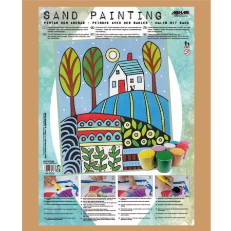 SAND PAINT PAISAJE NAIF BLUE