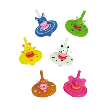 Peonza spinning tops animales