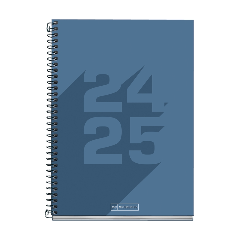 Agenda escolar 2024-2025 Miquelrius Plus 150x213 día página Basic marino