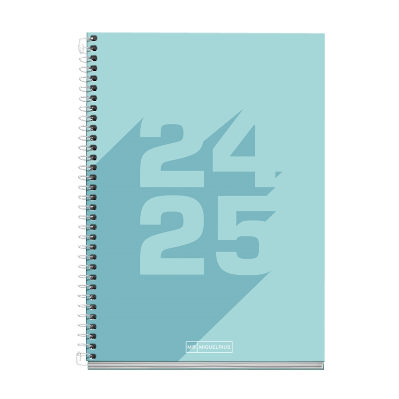 Agenda escolar 2024-2025 Miquelrius Plus 150x213 día página Basic azul