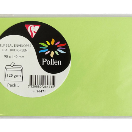 Pack de 5 sobres azul lavanda 90 x 140 mm Pollen